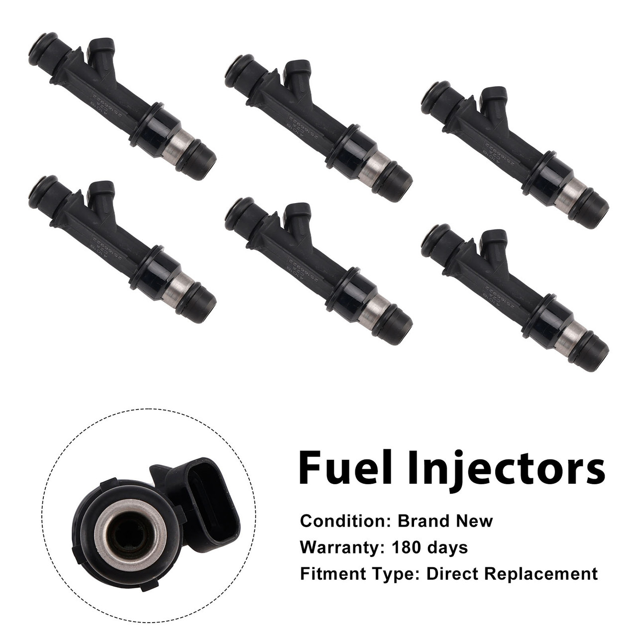6Pcs Fuel Injector For Honda Passport For Isuzu Rodeo 1998-1999 25166922