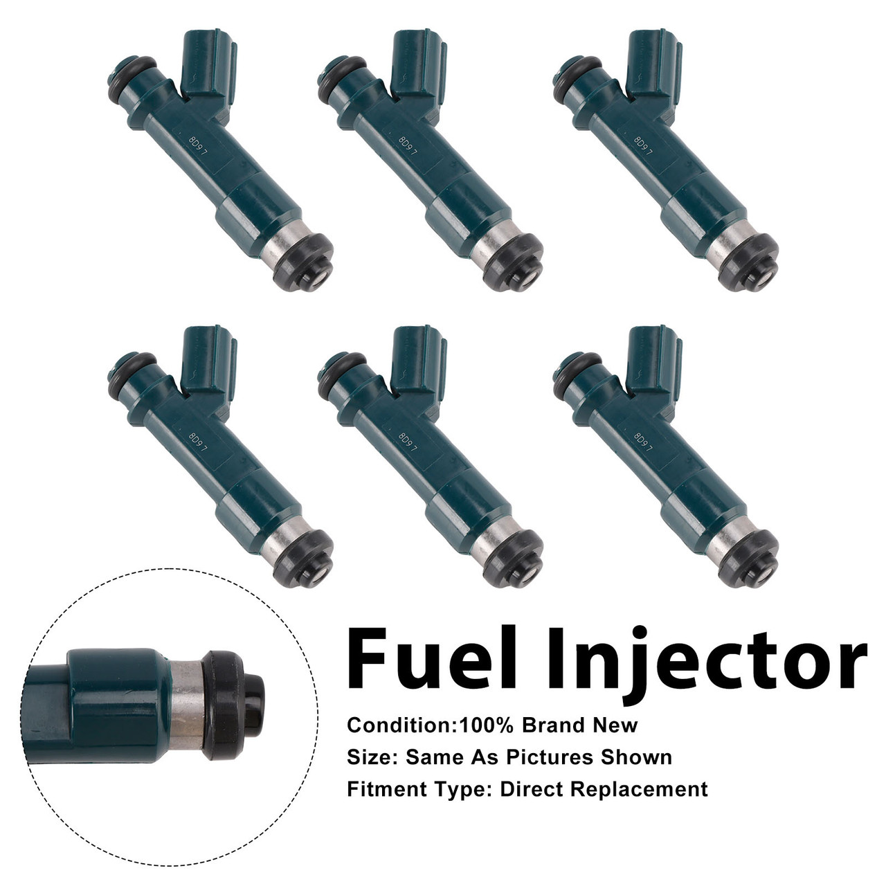 6Pcs Fuel Injector For Toyota 4Runner 2003-09 Tacoma 2005-2015 23250-0P030