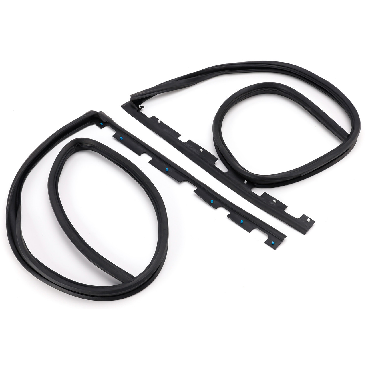 2PCS Front Door Sub Seal Rubber Set For Honda Civic 2Dr 3Dr 1992-1995 Eg6 Eg4