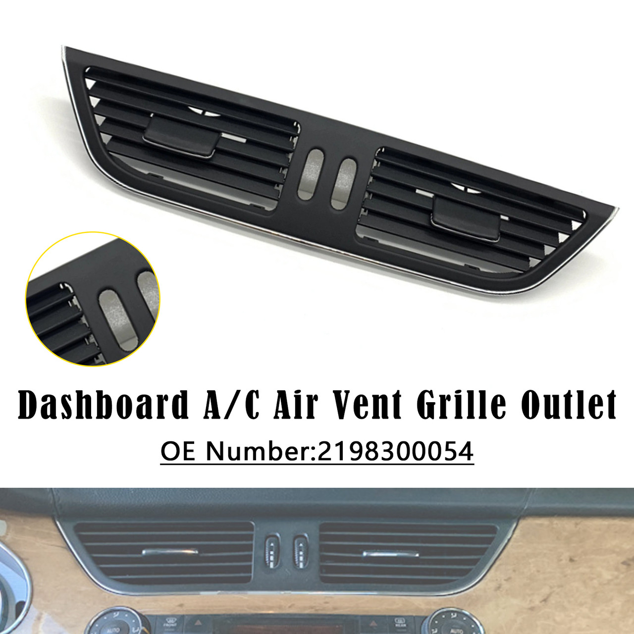 Dashboard A/C Air Vent 2198300054 For Benz W219 CLS550 CLS55 CLS63 2007-2009