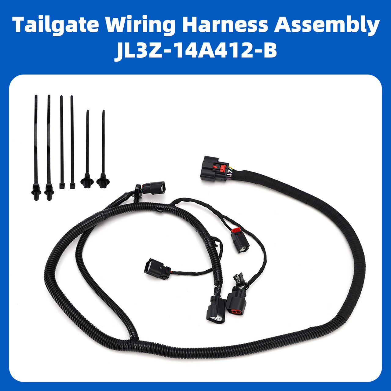 Tailgate Wiring Harness Assembly JL3Z-14A412-B for Ford F-150 2015-2020