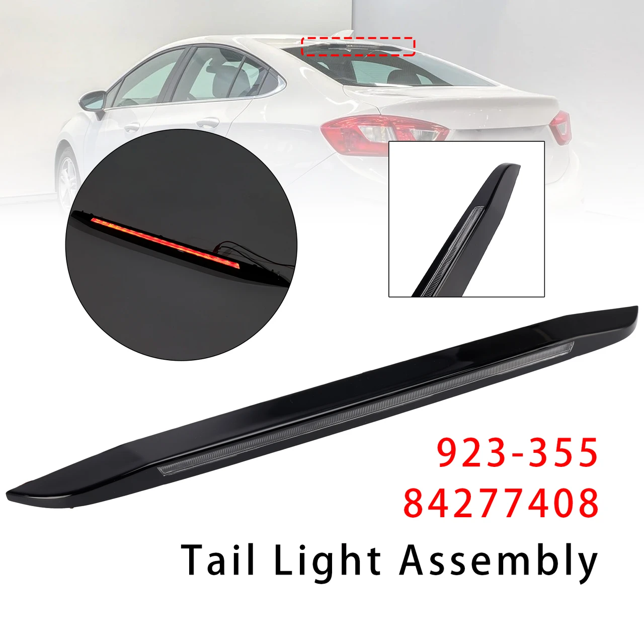 Third Brake Light Lamp 923-355 84277408 For Chevrolet Cruze 2017-2019