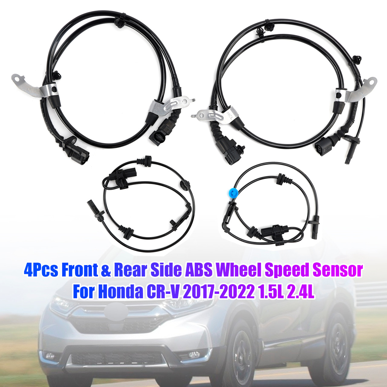 4Pcs Front & Rear Side ABS Wheel Speed Sensor For Honda CR-V 2017-2022