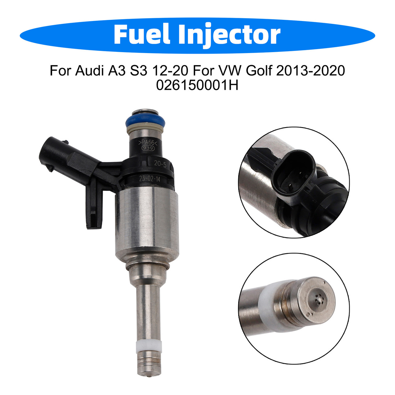 1Pcs Fuel Injector For Audi A3 S3 12-20 For VW Golf 2013-2020 026150001H