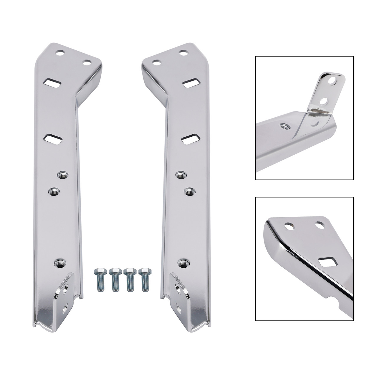 Saddlebag Rail Support Bracket 90718-79C Chrome For Touring Road Glide Flt 85-08
