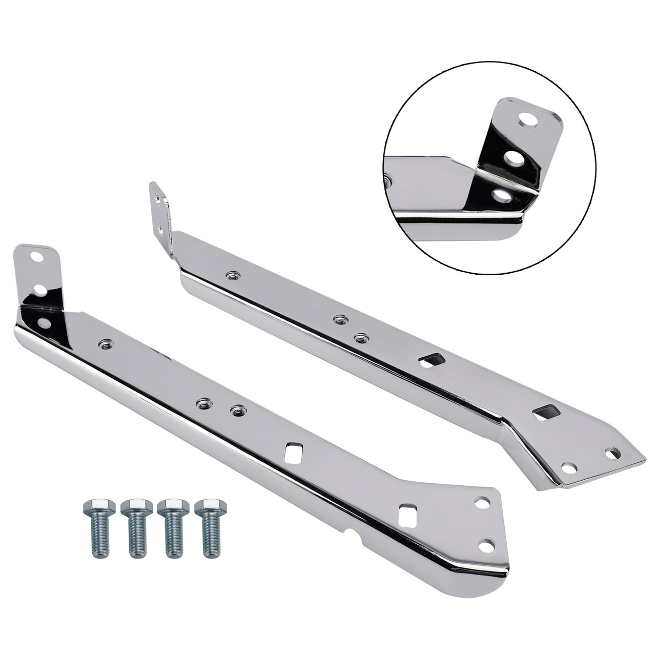 Saddlebag Rail Support Bracket 90718-79C Chrome For Touring Road Glide Flt 85-08