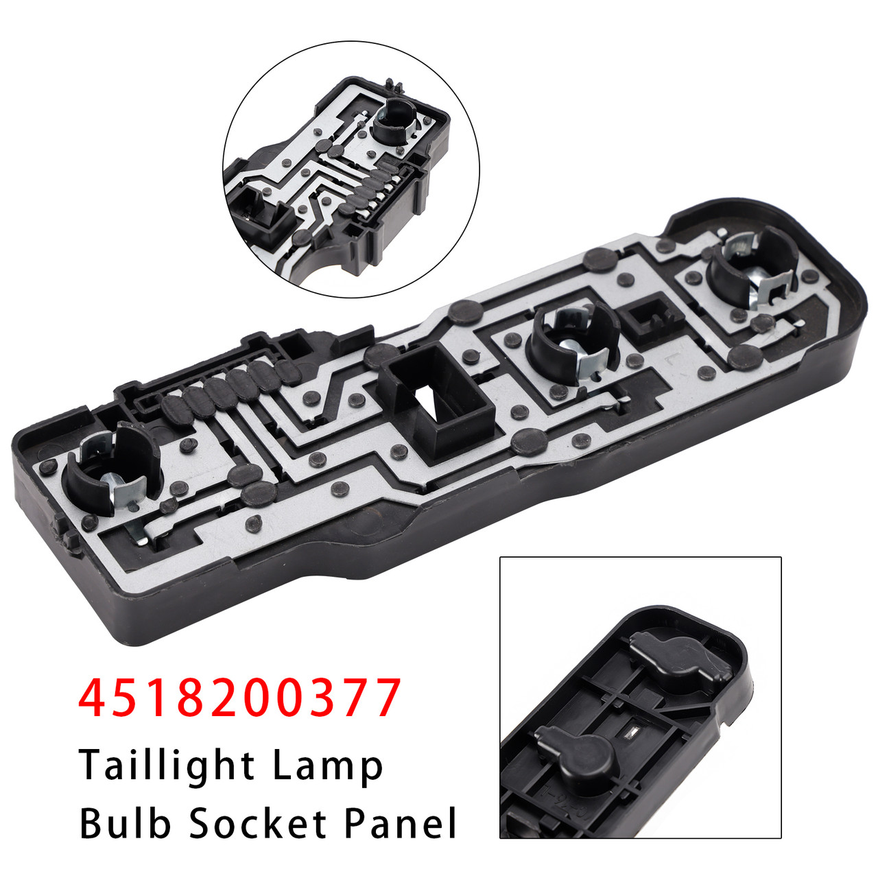 Left Taillight Lamp Bulb Socket Panel 4518200377 For Smart Fortwo 2008-2018