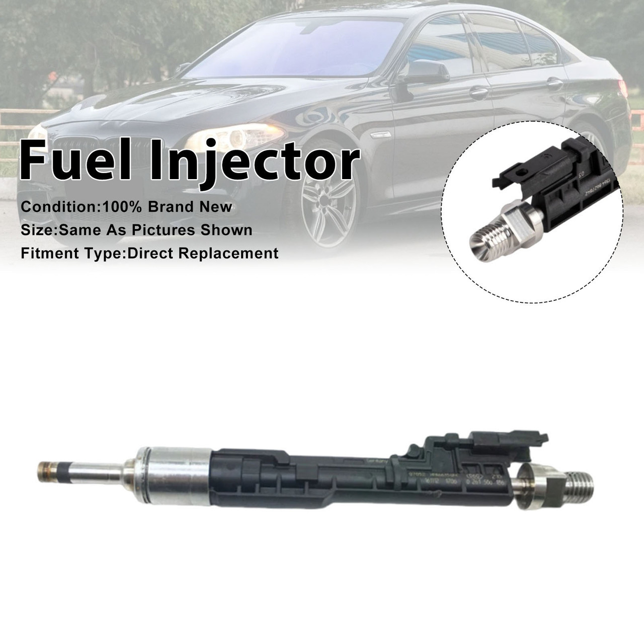 1Pcs Fuel Injector For BMW F10/F11 13-17 F06/F12/F13 2012-2018 0261500186