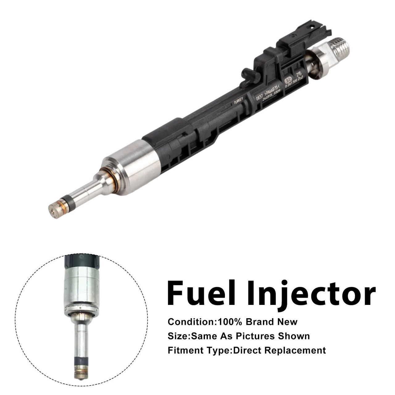1Pcs Fuel Injector For BMW F10/F11 13-17 F06/F12/F13 2012-2018 0261500186