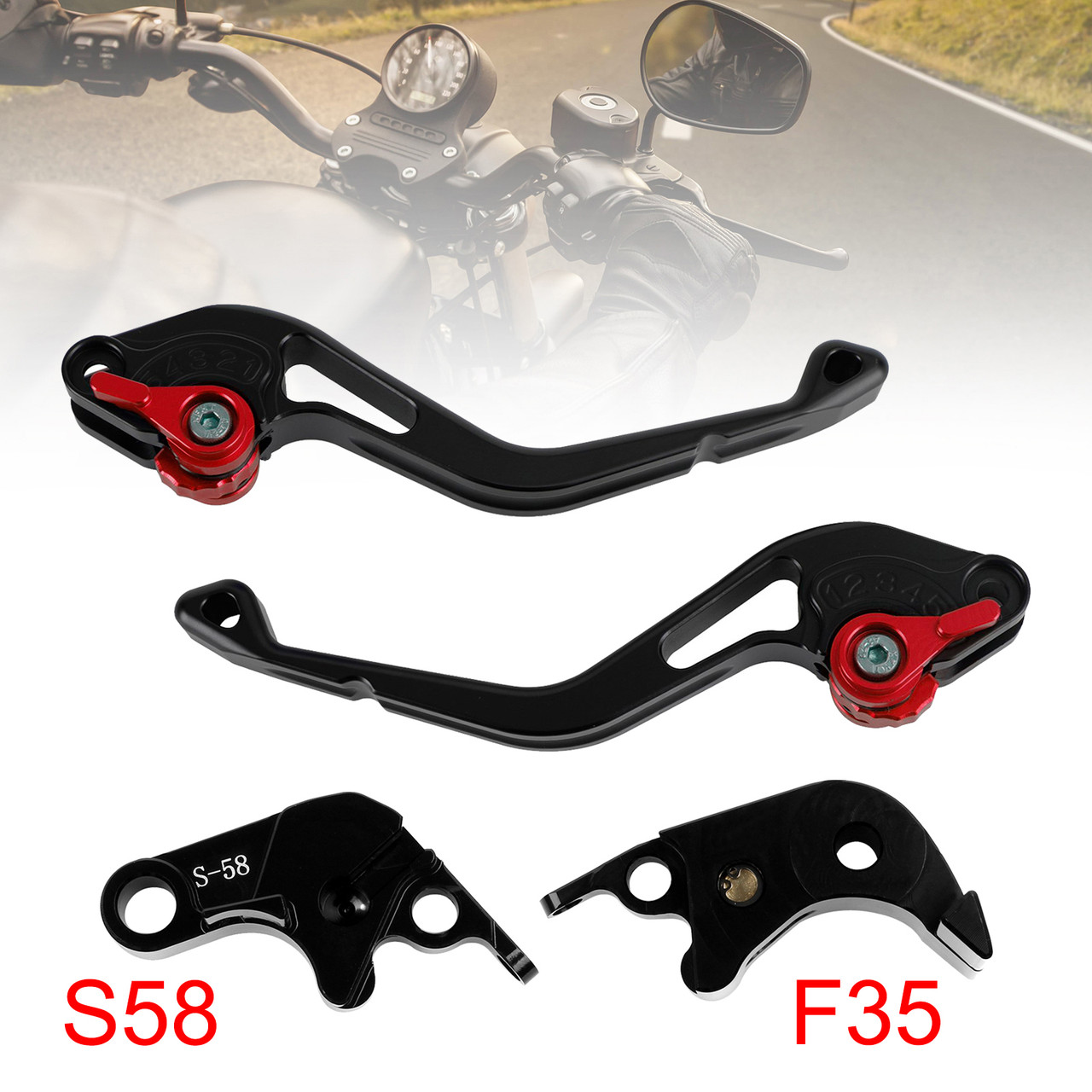 NEW Short Clutch Brake Lever fit for Suzuki GSXR60006-10 GSX-S1000/F 2015 Red