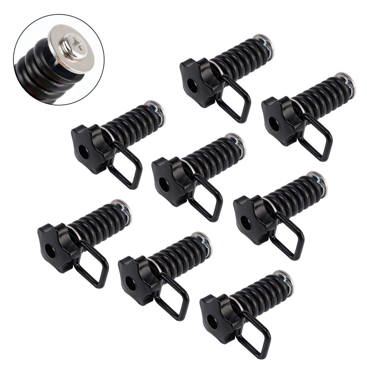 8X Tie Down Anchors Flexible Loop Lock & Ride For Polaris Rzr Sportsman 13-25