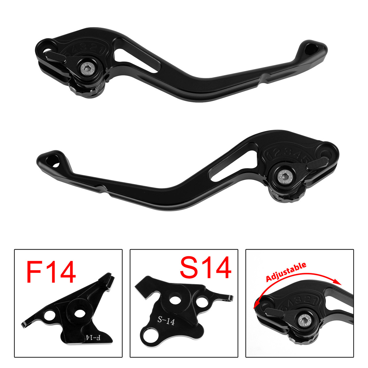 NEW Short Clutch Brake Lever fit for Suzuki GSF650 GSXR1300 DL1000 Black