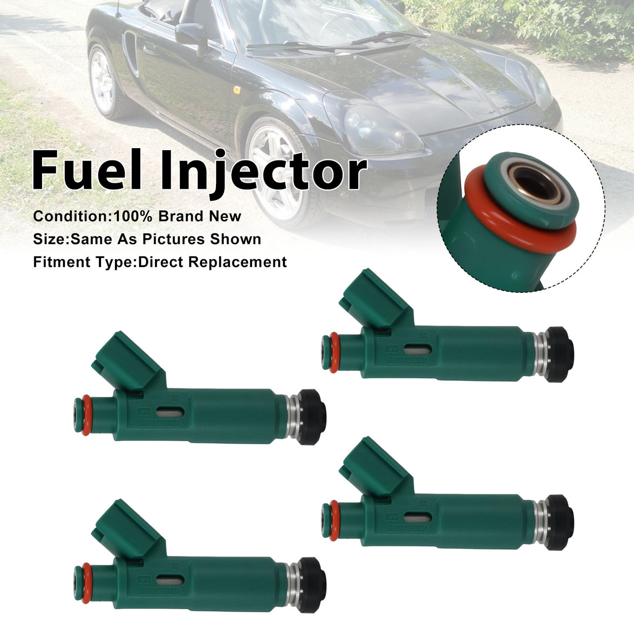4Pcs Fuel Injector For Toyota Celica 2000-05 Corolla 2000-2004 23250-22040