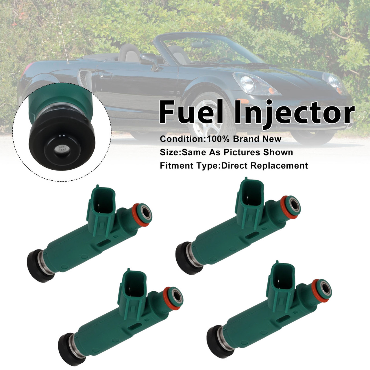 4Pcs Fuel Injector For Toyota Celica 2000-05 Corolla 2000-2004 23250-22040