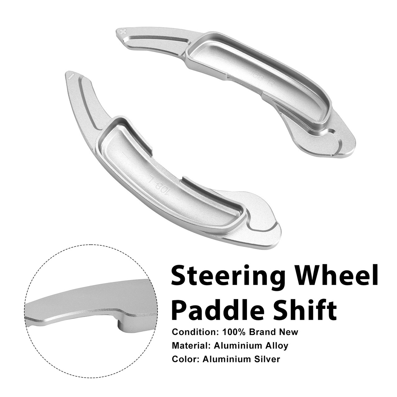 Steering Wheel Paddle Shifter For Mazda 6 Atenza 2009-15 Aluminium Silver