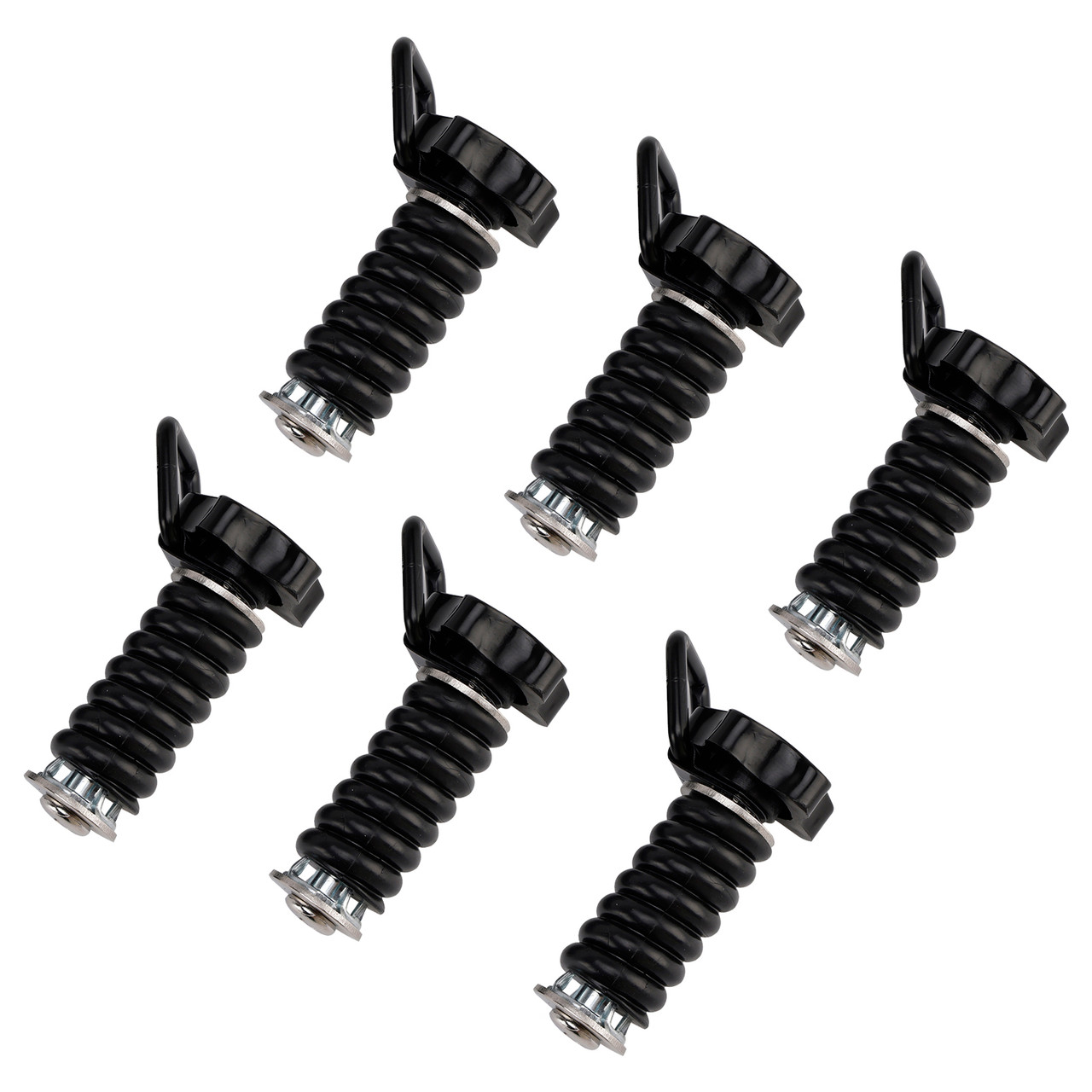 6X Tie Down Anchors Flexible Loop Lock & Ride For Polaris Rzr Sportsman 13-25