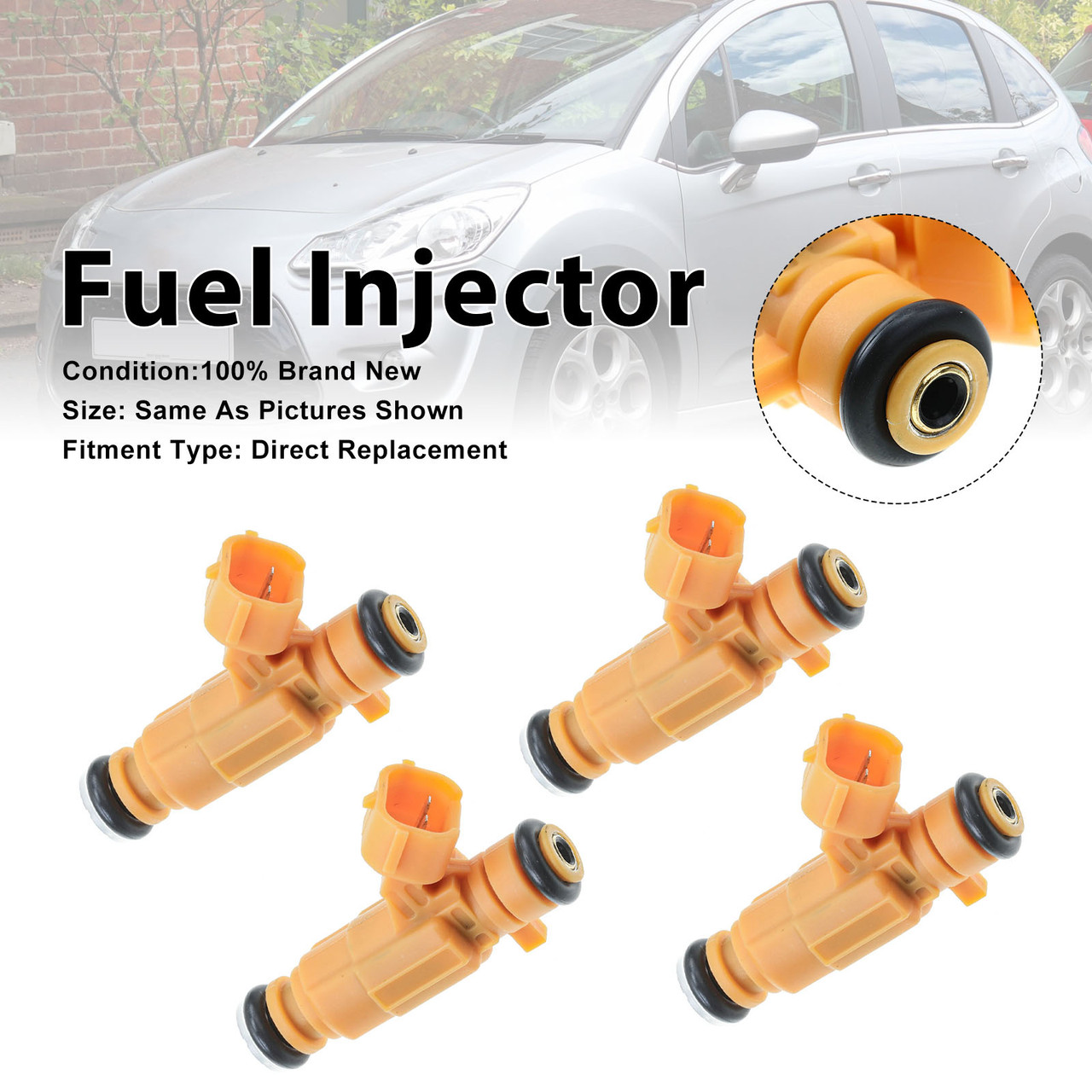 4Pcs Fuel Injector For Fiat Fiorino 2010-2016 Qubo 2010-2016 0280156427
