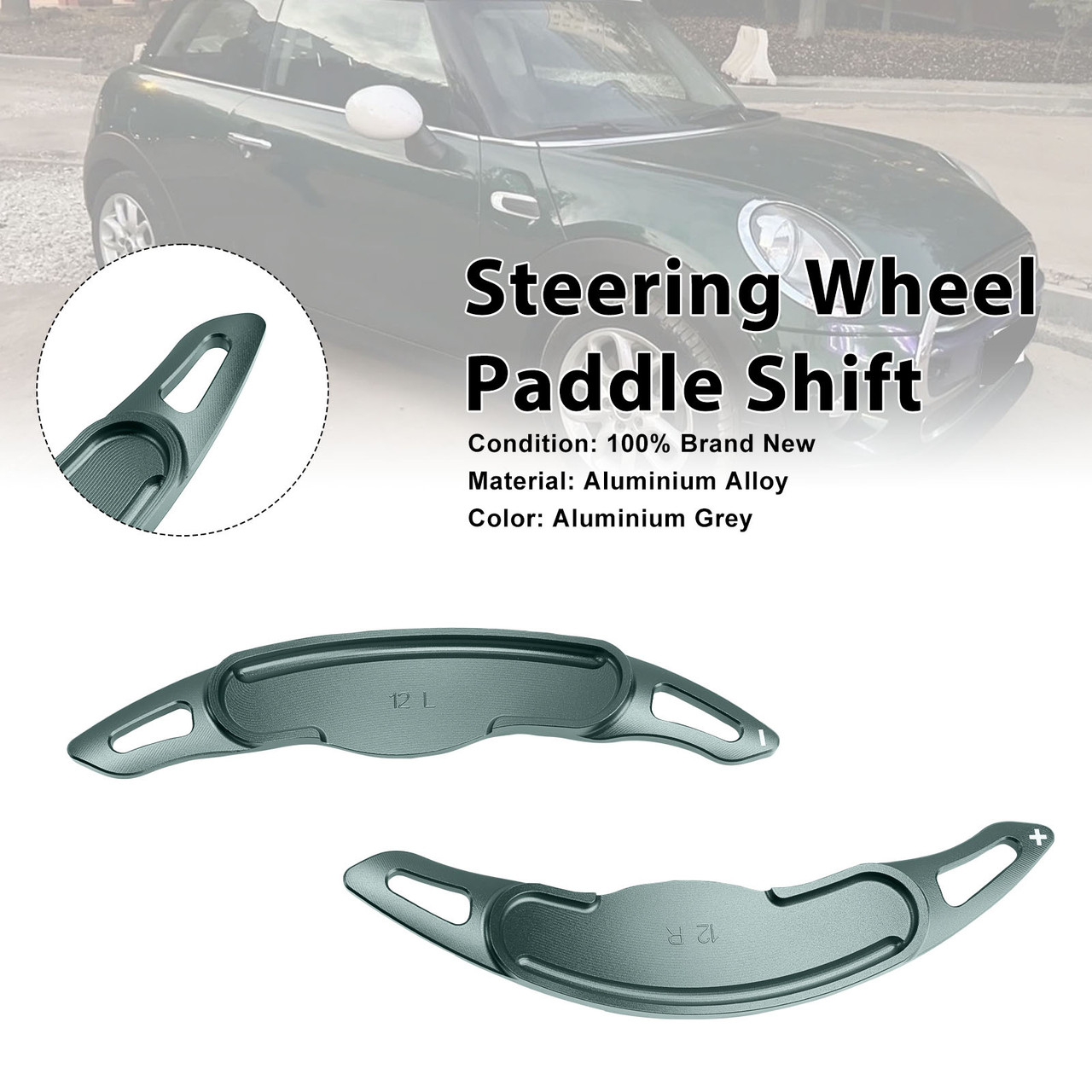 Steering Wheel Paddle Shifter For Mini F54 F55 F56 F57 Aluminium Grey
