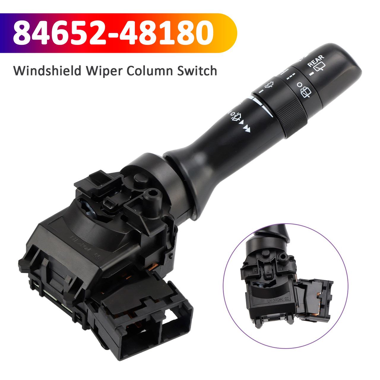 Windshield Wiper Column Switch 84652-48180 for Toyota RAV4 Prius 2007-2012
