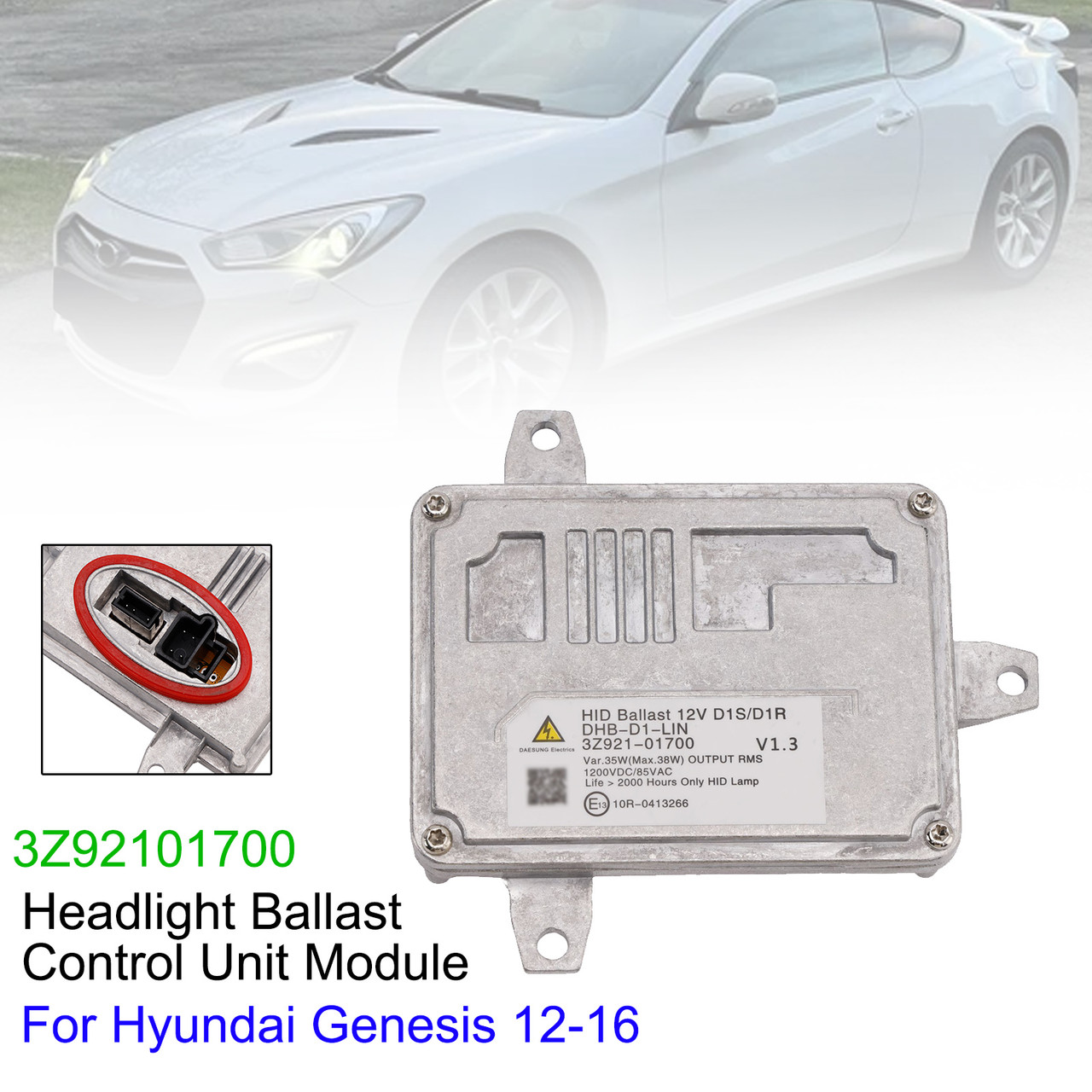 Headlight Ballast Control Unit Module 3Z92101700 For Hyundai Genesis 12-16
