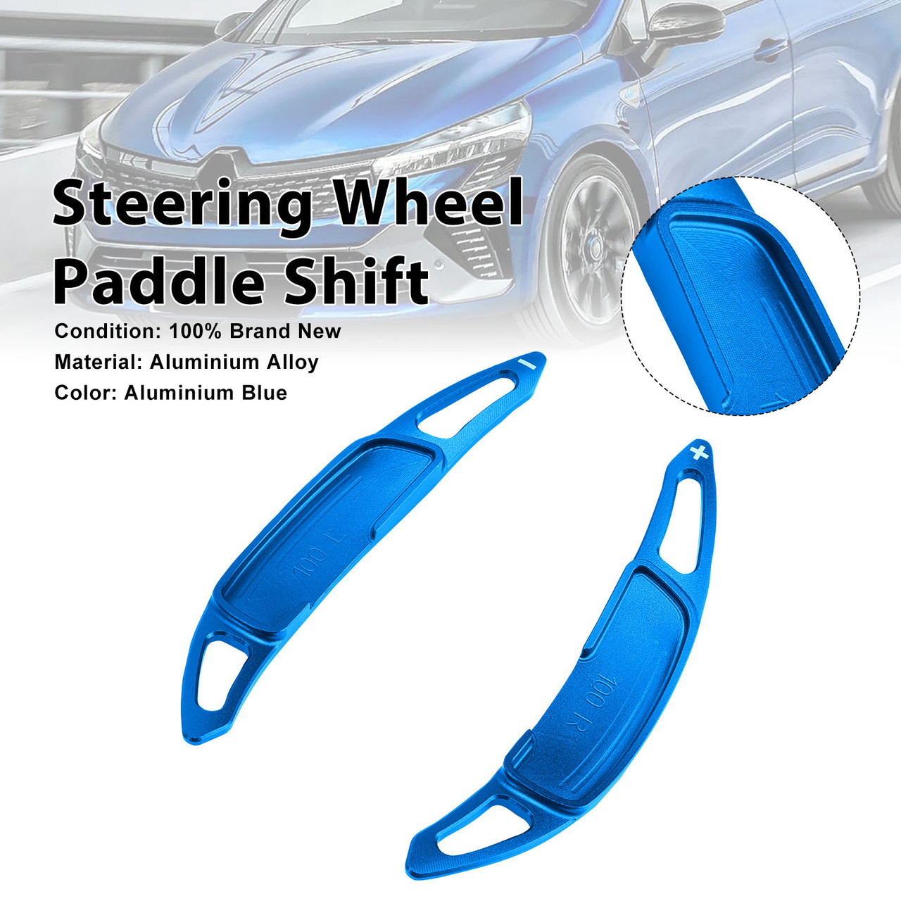 Steering Wheel Paddle Shifter For Renault Arkana 2021-24 Aluminium Blue