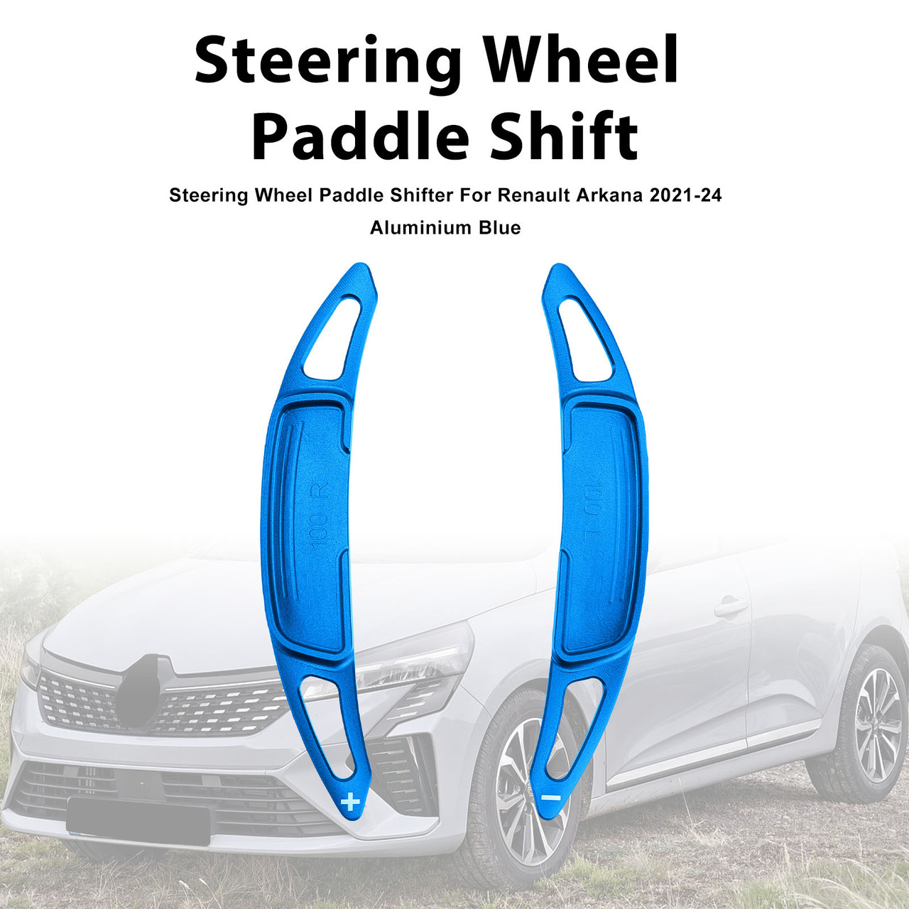 Steering Wheel Paddle Shifter For Renault Arkana 2021-24 Aluminium Blue