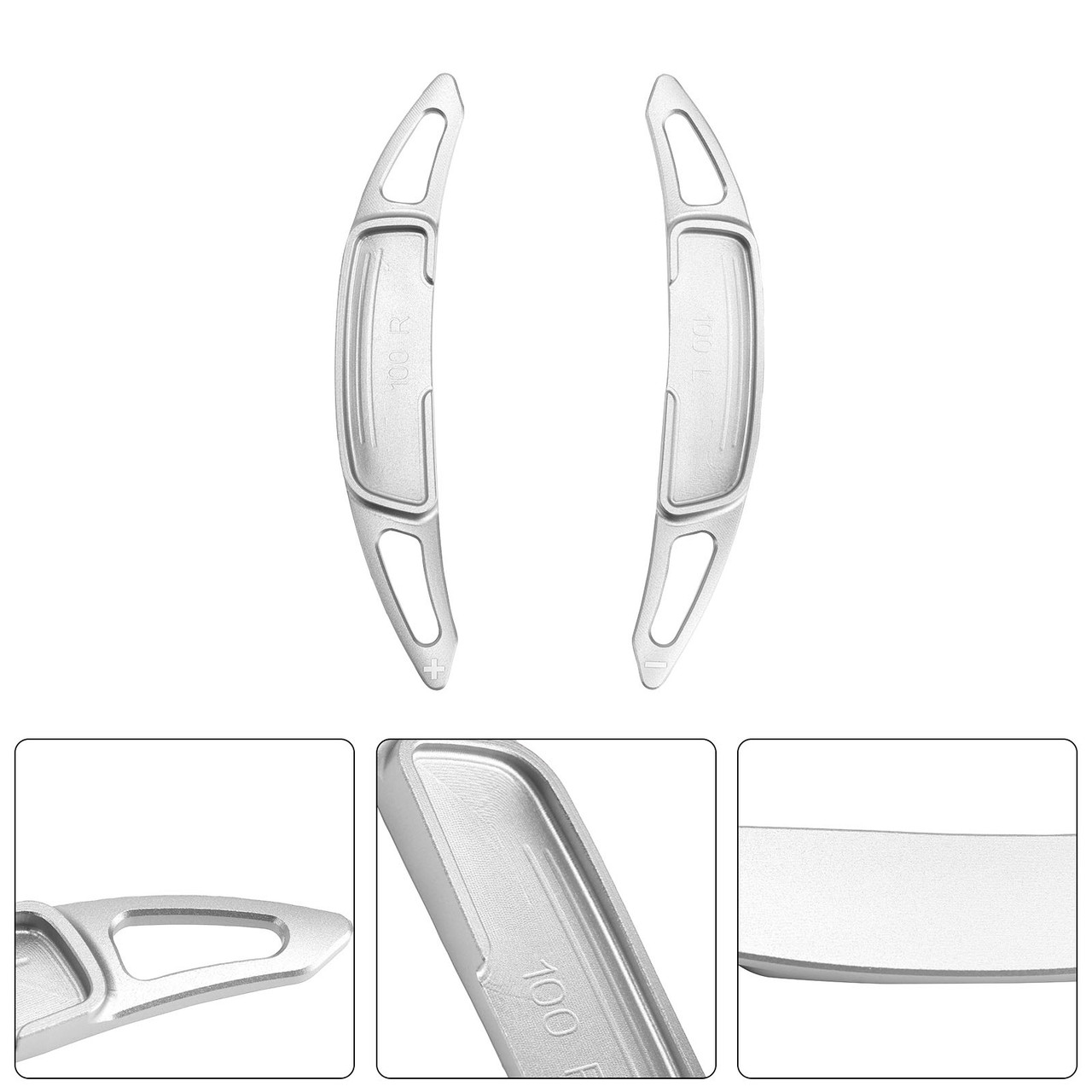 Steering Wheel Paddle Shifter For Renault Arkana 2021-24 Aluminium Silver