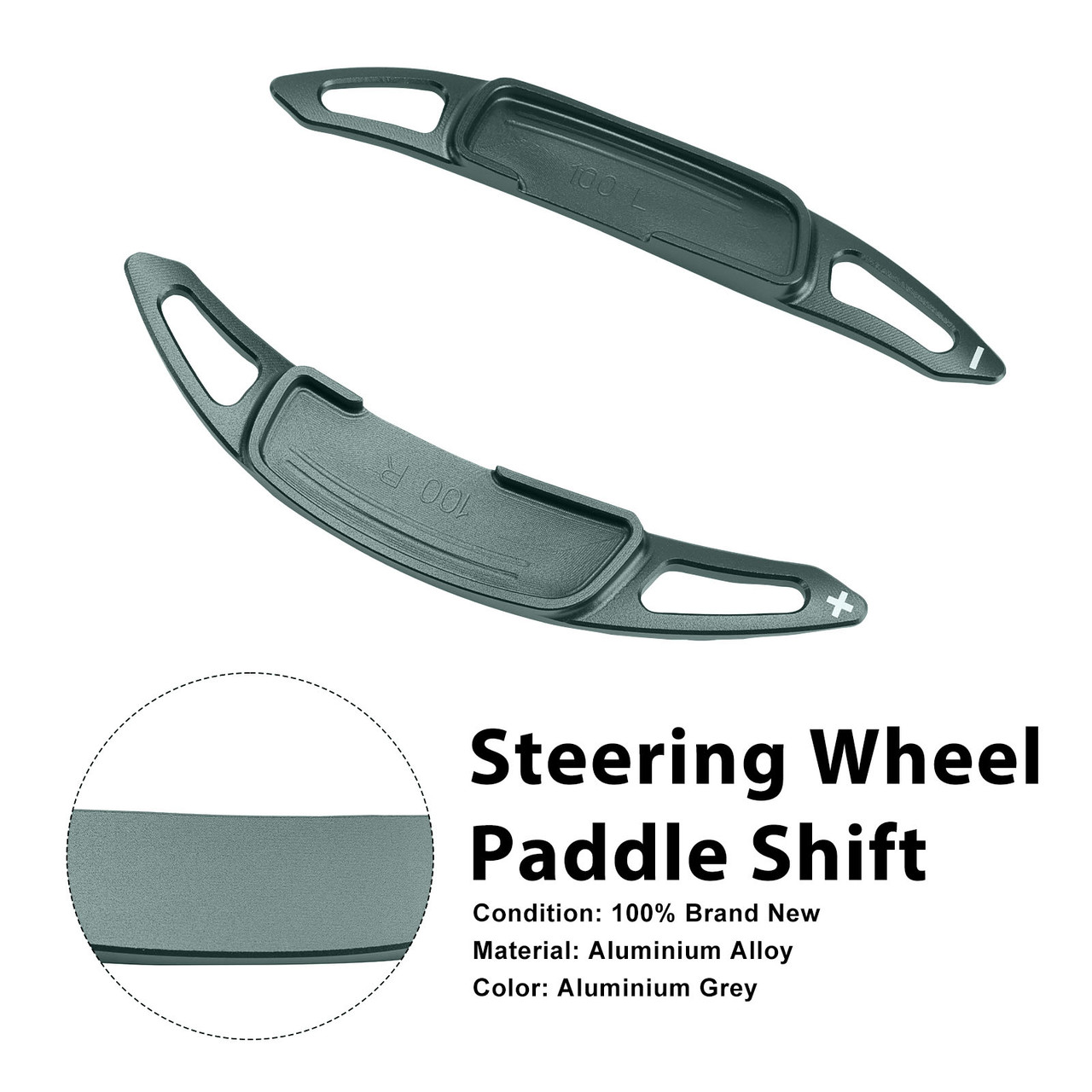 Steering Wheel Paddle Shifter For Renault Arkana 2021-24 Aluminium Grey