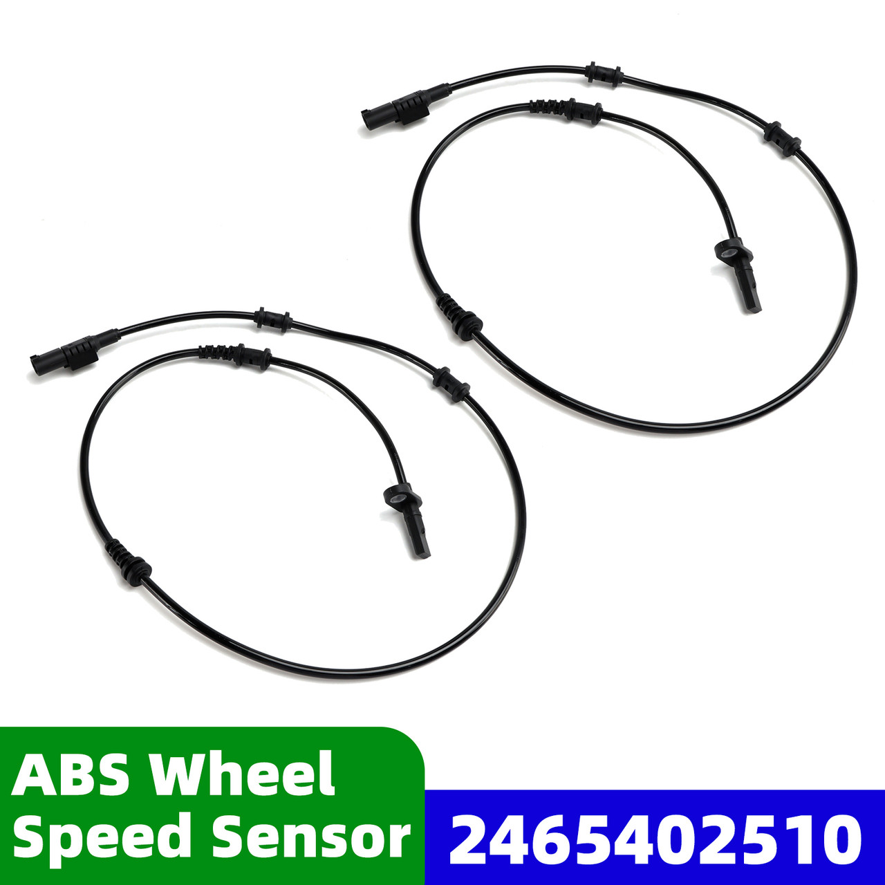 2PC ABS Wheel Speed Sensor Front for Mercedes B250 CLA250 GLA45 AMG 2465402510