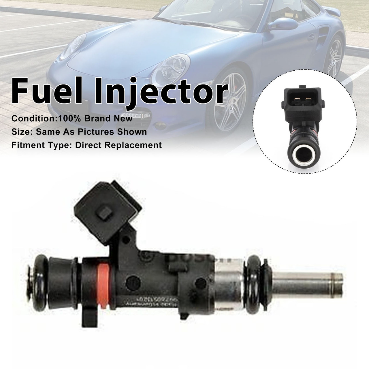 1Pcs Fuel Injector For Porsche 911 997 3.6 GT2 RS 2010-2011 0280158123