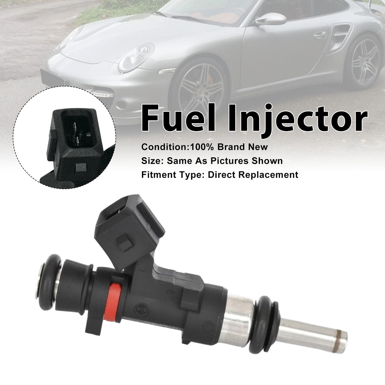 1Pcs Fuel Injector For Porsche 911 997 3.6 GT2 RS 2010-2011 0280158123