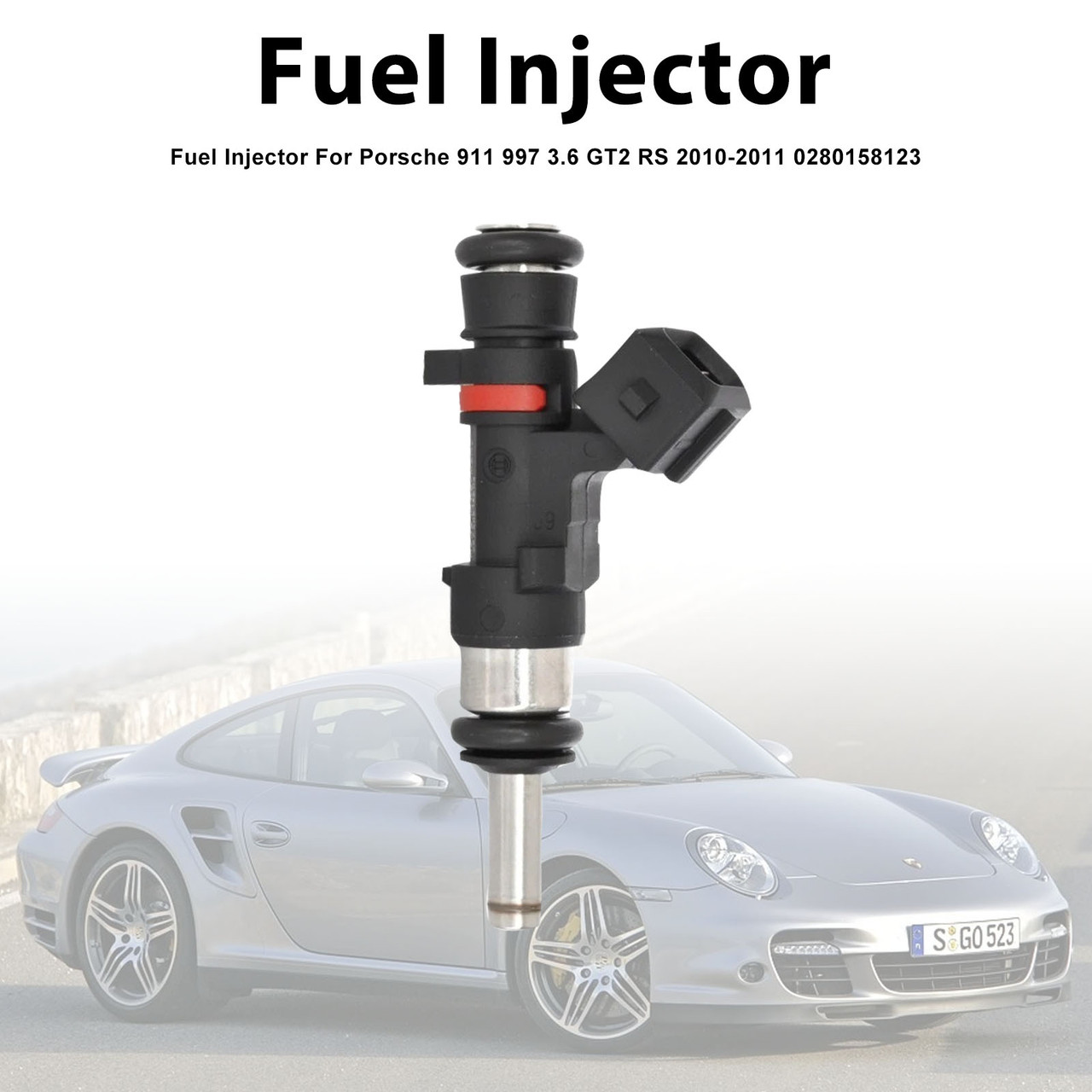 1Pcs Fuel Injector For Porsche 911 997 3.6 GT2 RS 2010-2011 0280158123