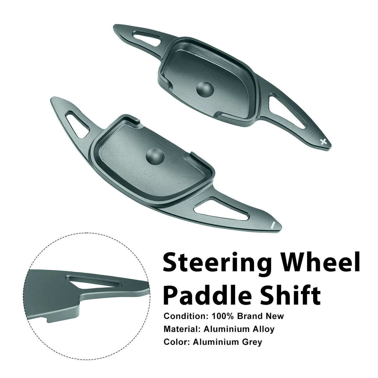 Steering Wheel Paddle Shifter For Hyundai Ioniq 5 2021-23 Aluminium Grey