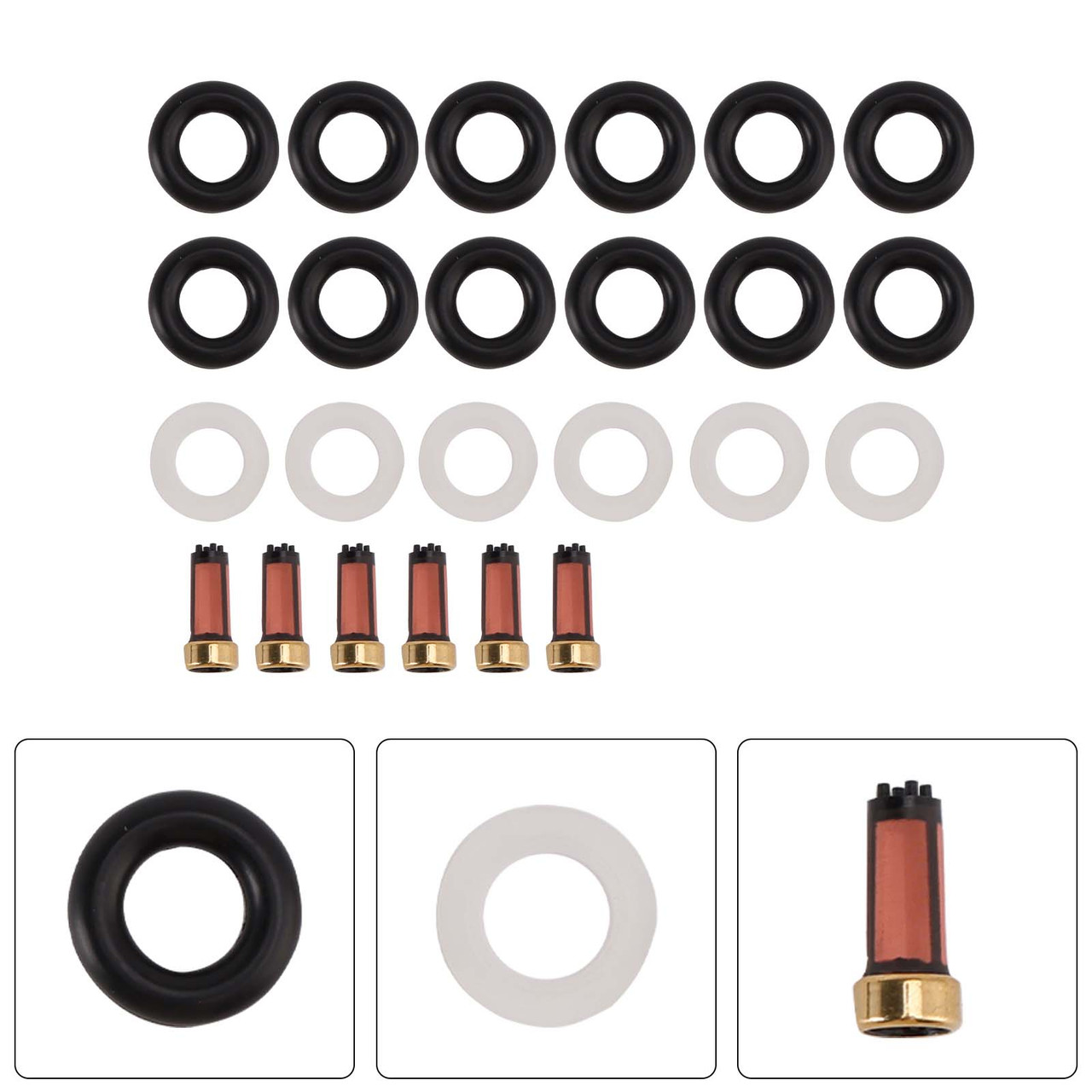 Fuel Injector Seal O-Ring 0280156014 Fit Mercedes-Benz C240 C320 V6 2002-2005