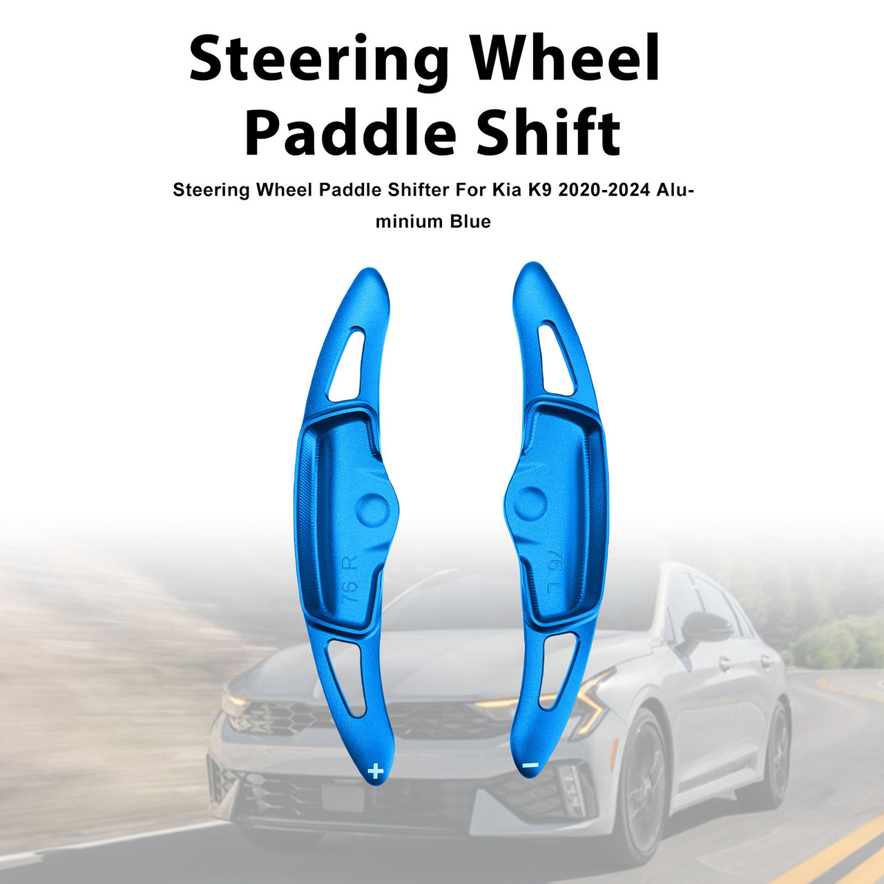 Steering Wheel Paddle Shifter For Kia K9 2020-2024 Aluminium Blue