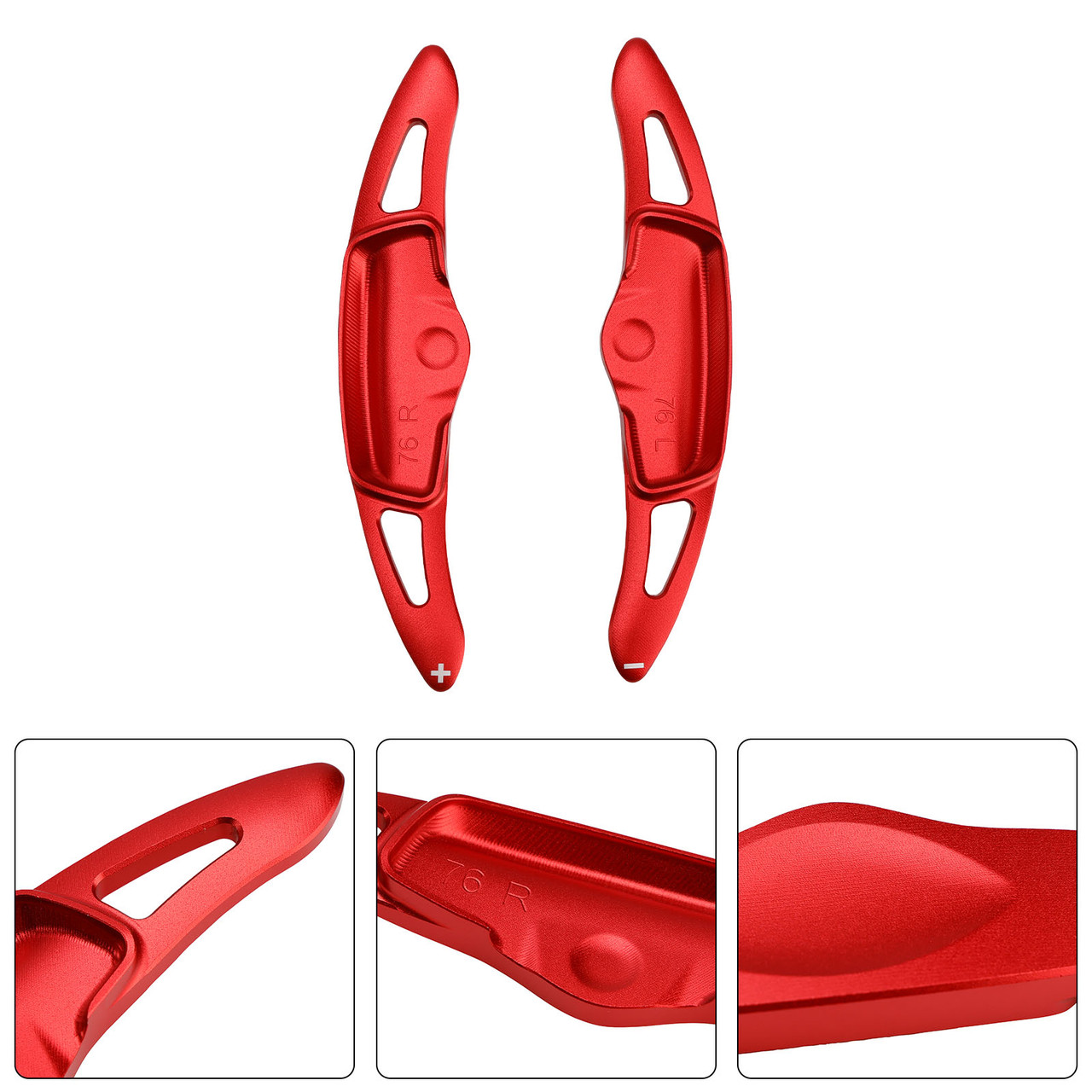Steering Wheel Paddle Shifter For Kia K9 2020-2024 Aluminium Red
