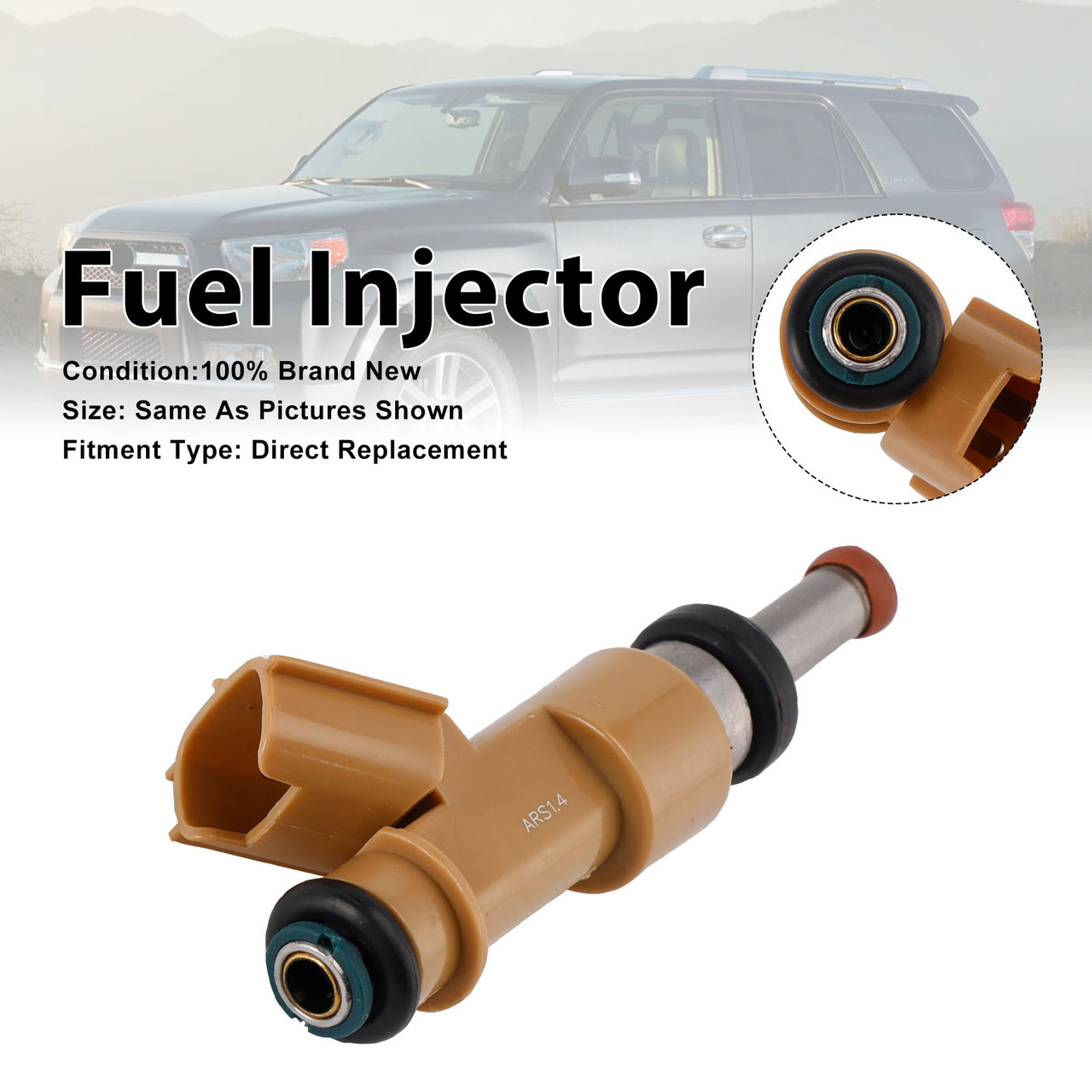 1Pcs Fuel Injector For Toyota 4Runner 2010-19 Tundra 2012-2014 23209-39215