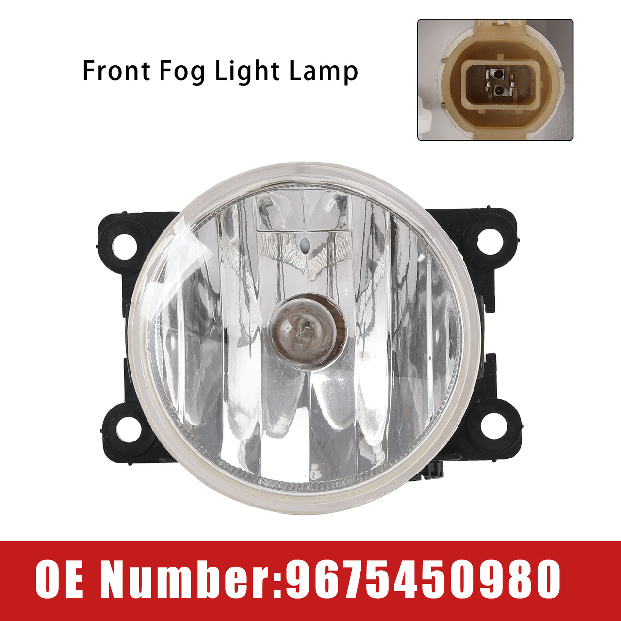 Front Fog Light Lamp 9675450980 For Peugeot 208 308 2008 2013-2019