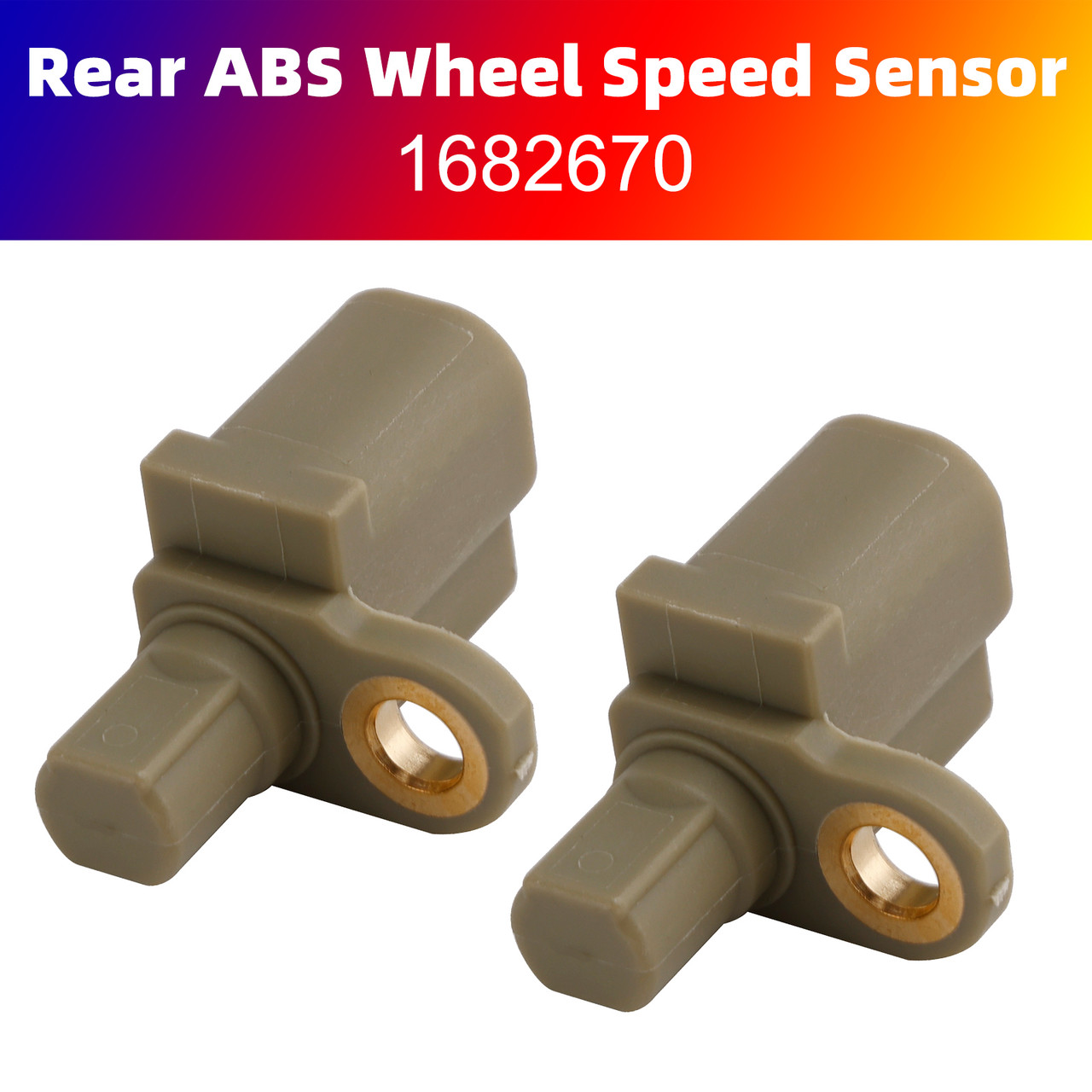 2PC Rear Left&Right ABS Wheel Speed Sensor for Ford Kuga 2.0D 2012 on 1682670