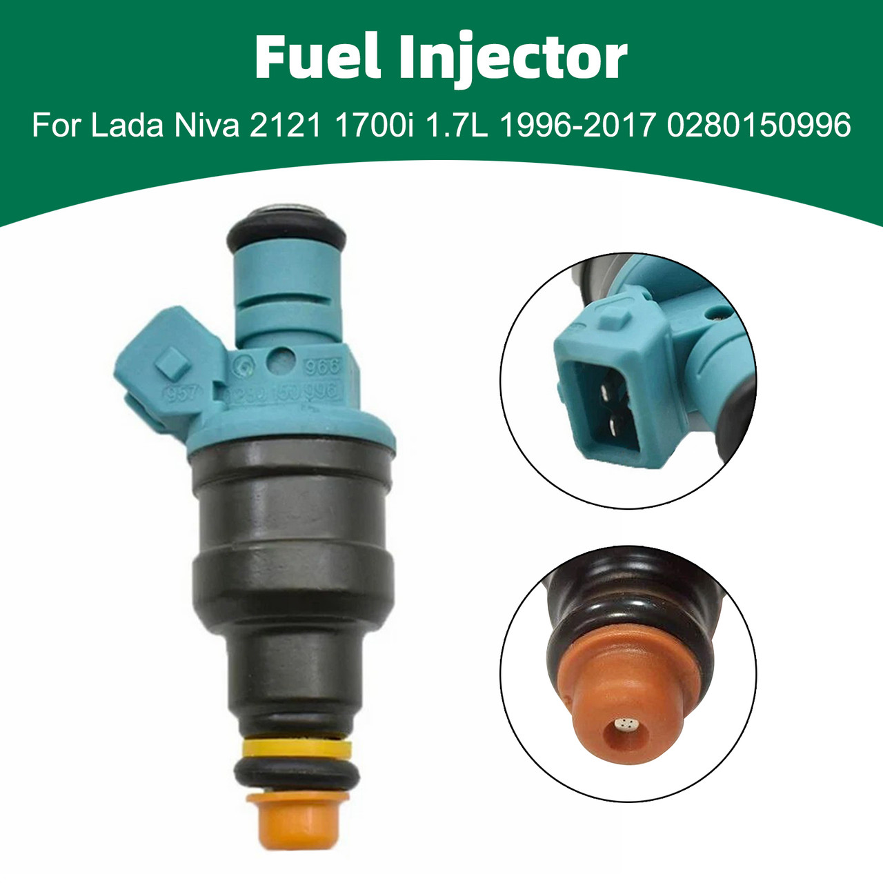 1Pcs Fuel Injector For Lada Niva 2121 1700i 1.7L 1996-2017 0280150996