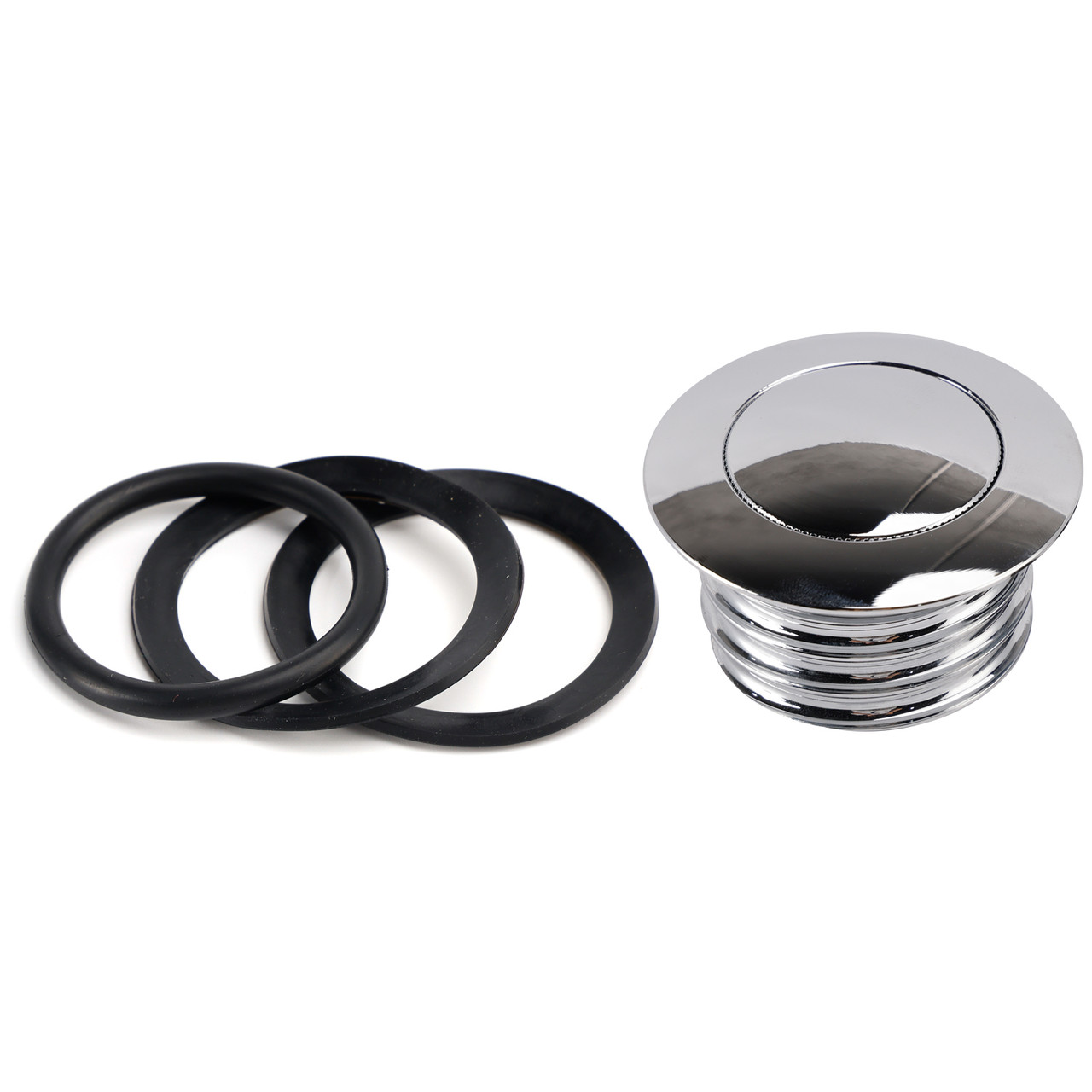 Chrome Pop-Up Gas Cap Vented For Softail Dyna Road King Sportster XL 1982-2019