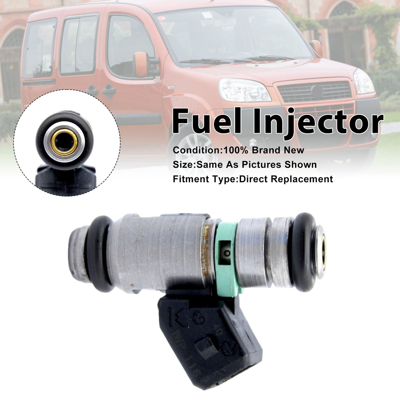 1Pcs Fuel Injector For Fiat Doblo 2001-2010 Seicento 1999-2010 iwp116