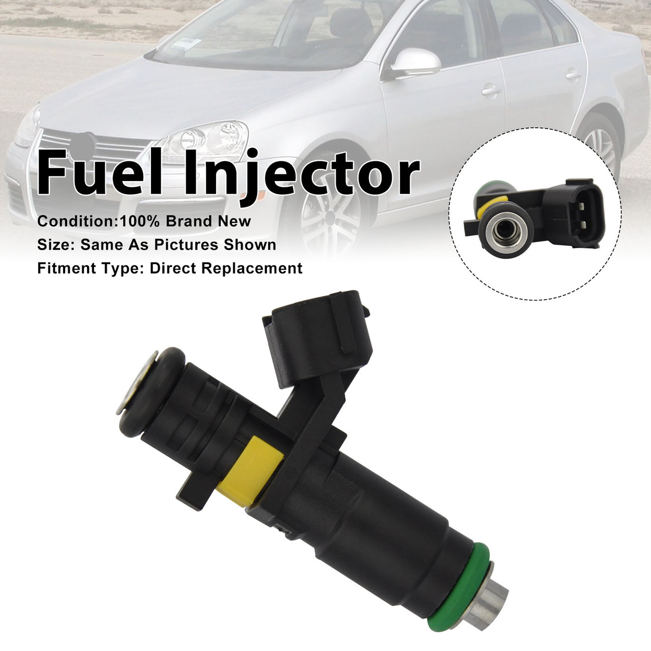 1Pcs Fuel Injector For Volkswagen Bora 2.5 2006 Jetta 2005-2006 07K906031B