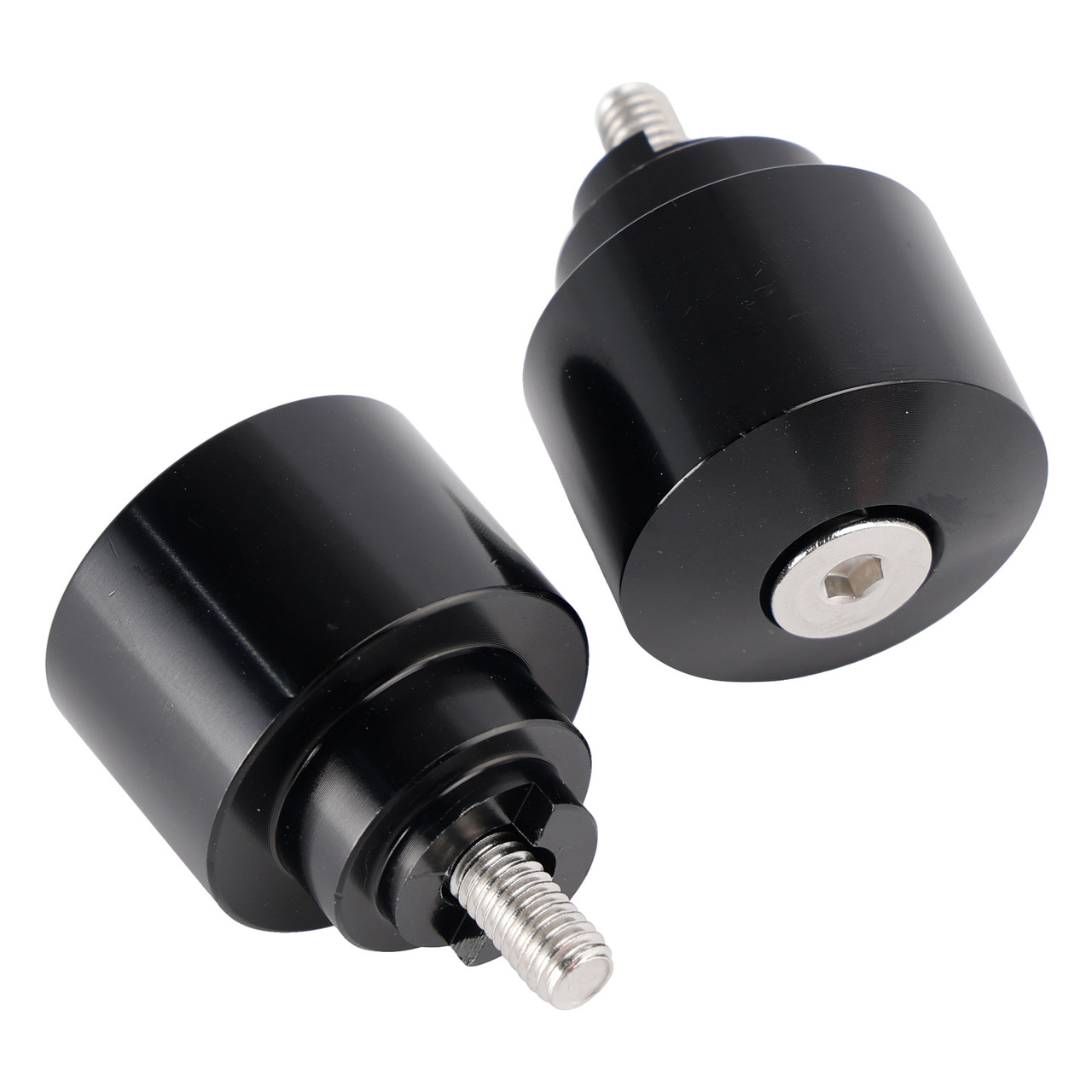 Black Handlebar End Weight Balancer Pair For Honda CBR CB VFR CTX GL NX VT XL