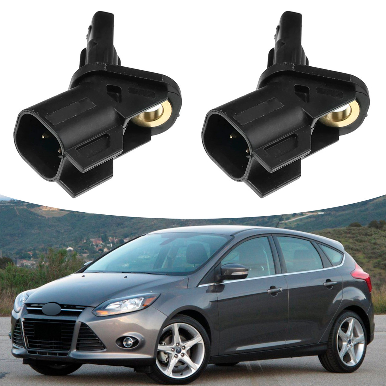 2*Front Left & Right ABS Speed Sensor For Ford Focus 2012-2018