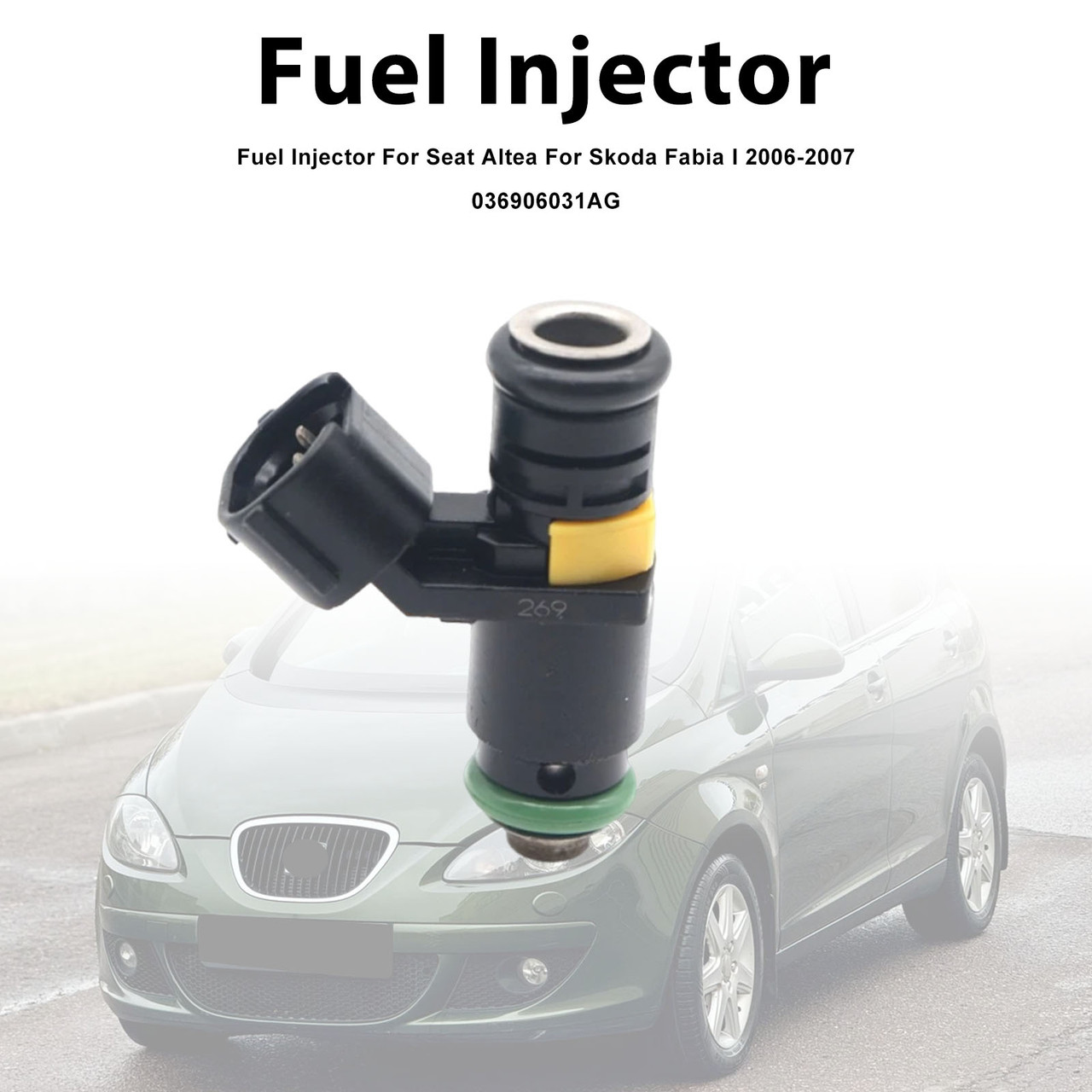 1Pcs Fuel Injector For Seat Altea For Skoda Fabia I 2006-2007 036906031AG