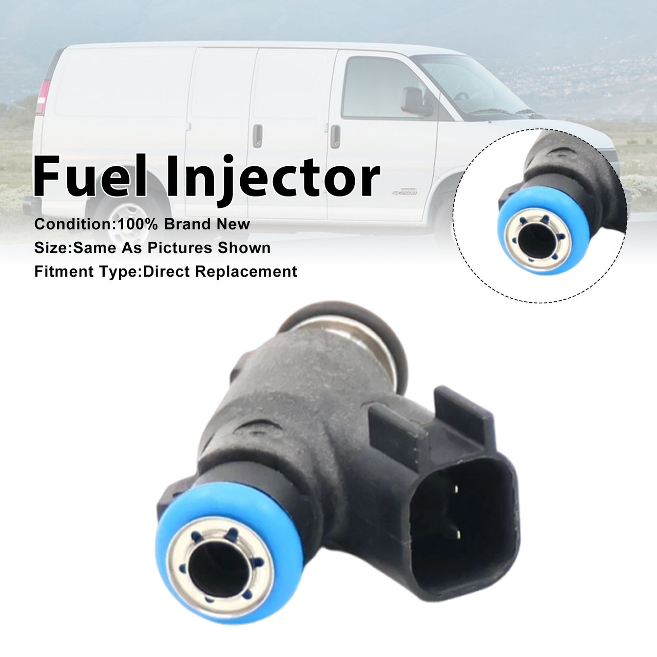 1Pcs Fuel Injector For Chevrolet Express 2500 3500 Van 2010-2020 12613412