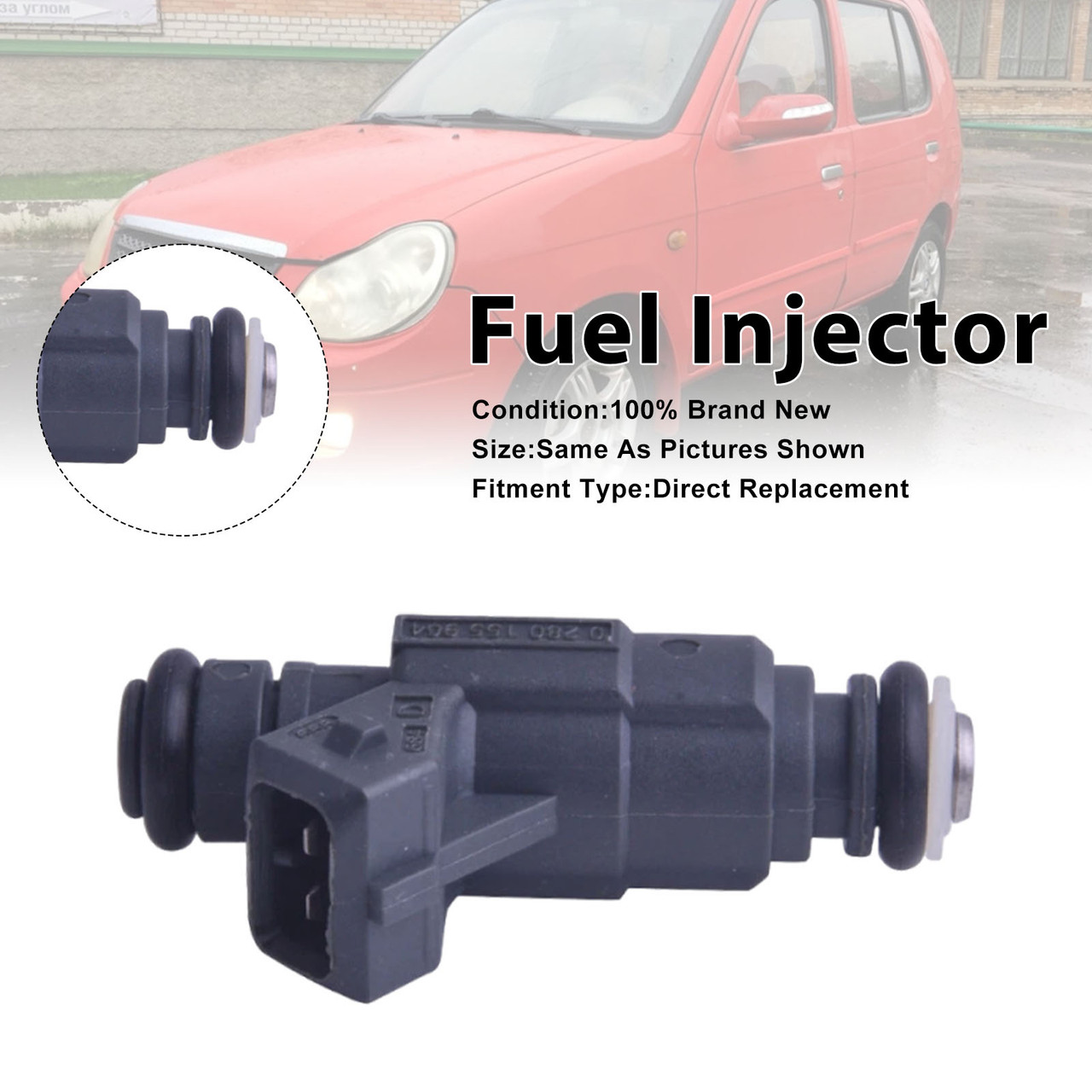 1Pcs Fuel Injector For Chana Pickup 2007 For Chery QQ 2003 0280155964