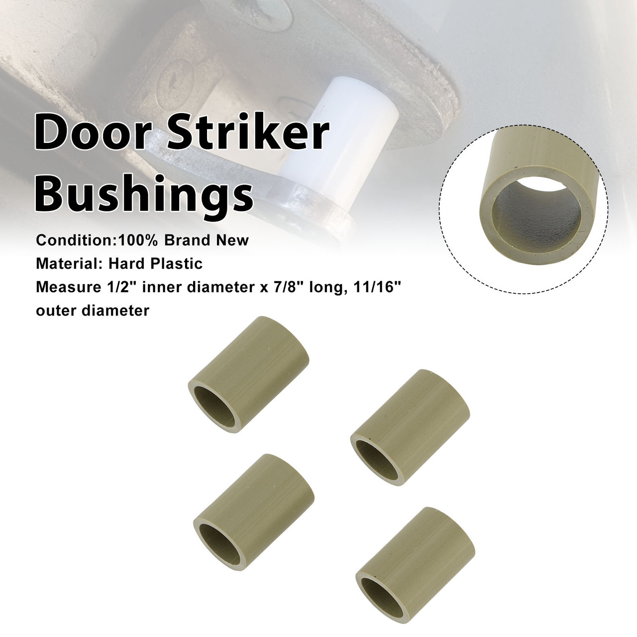 Door Striker Bushings For Lincoln Mercury Ford F100 F150 F250 F350 80-96