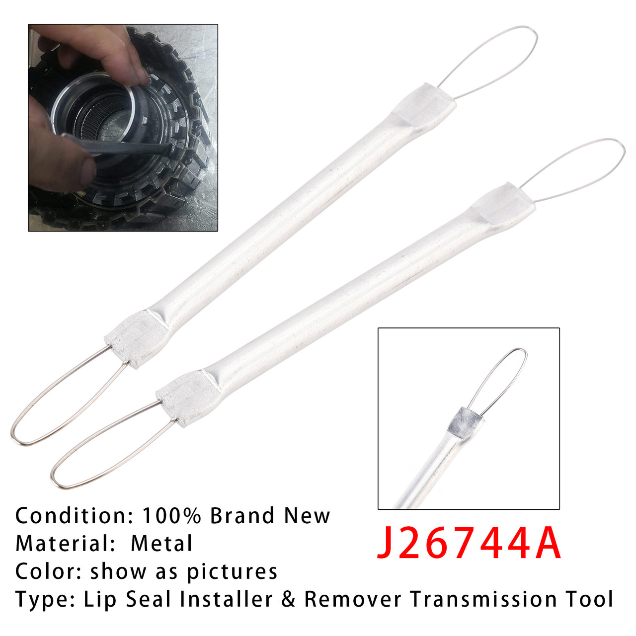 2PCS T-0015 Universal Lip Seal Installer & Remover Transmission Tool J-26744-A